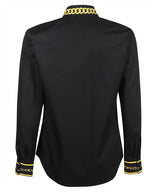 Black Button Up Couture Shirt