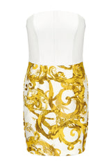 Baroque Bustier Mini Dress
