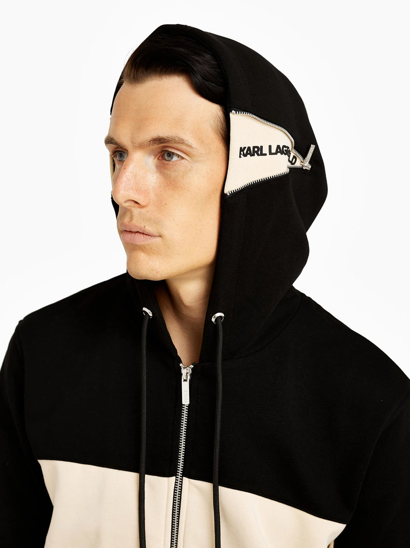 Two Tone Hooded Jacket