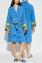 I Love ♡ Baroque Bathrobe - Blue