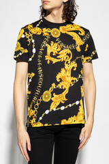 Chain Couture T-Shirt in Black/Gold