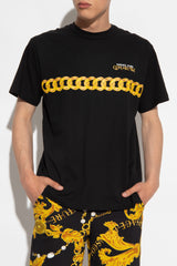 Chain Print Couture T-Shirt in Black