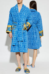 I Love ♡ Baroque Bathrobe - Blue