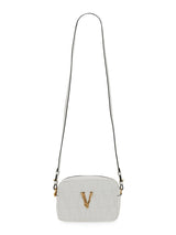 Virtus Quilted Square Crossbody Bag in White
