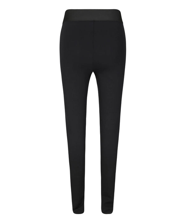 Black Leggings with Logo Detail