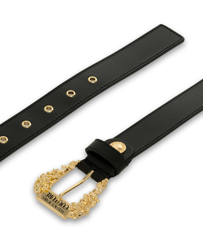 Couture Women's Belt with Small Gold Buckle