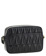 Virtus Quilted Square Crossbody Bag in Black