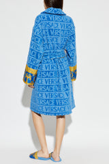 I Love ♡ Baroque Bathrobe - Blue