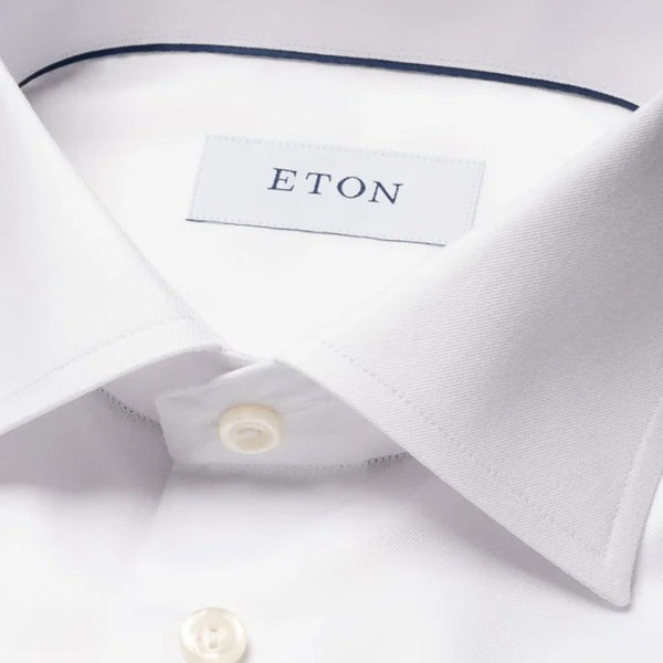 Signature Twill Contemporary Fit White Shirt