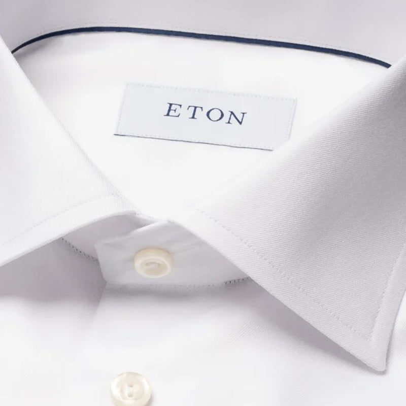 Signature Twill Contemporary Fit White Shirt