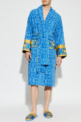I Love ♡ Baroque Bathrobe - Blue