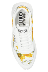 White and Gold Baroque Ladies Sneaker