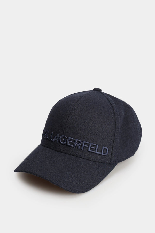 KL Cap with Embroidered Logo in Midnight Blue