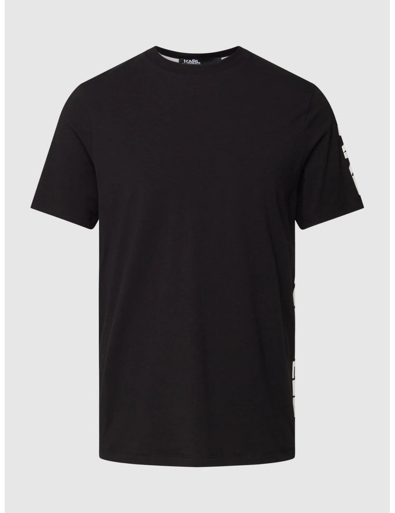 KL Black Tee with White Letting on Side