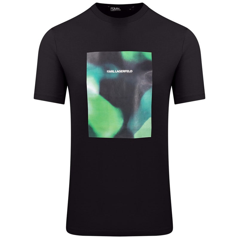 Black KL T-Shirt with Green Patch