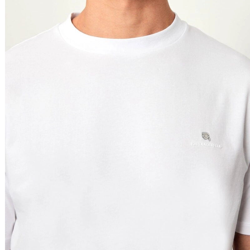 KL White Crewneck T-Shirt with Ikonik Logo