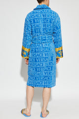 I Love ♡ Baroque Bathrobe - Blue
