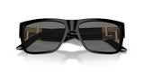 Black Sunglasses with Gold Greca Detail