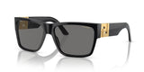 Black Sunglasses with Gold Greca Detail