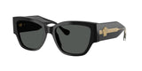 Medusa Bold Frame Sunglasses – Black and Gold