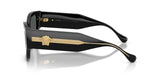 Medusa Bold Frame Sunglasses – Black and Gold