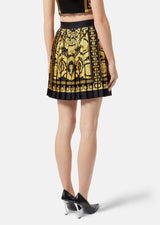 Barocco Print Pleated Skirt