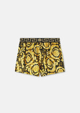 Versace Barocco Print Silk Boxer