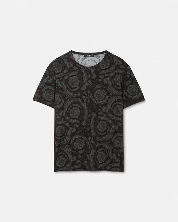 Black/Grey Baroque Versace T-Shirt