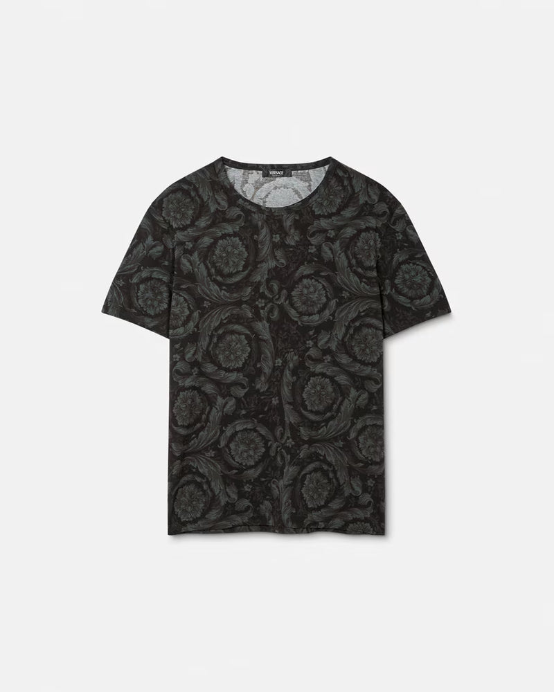 Black/Grey Baroque Versace T-Shirt