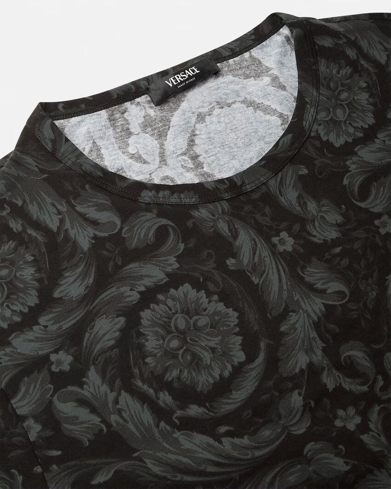 Black/Grey Baroque Versace T-Shirt