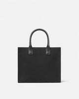 La Medusa Embossed Small Tote Bag in Black
