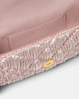 Greca Goddess Velvet Mini Bag in Pink