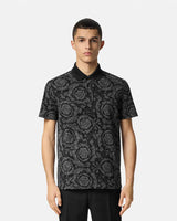 Grey/Black Barocco Polo Shirt