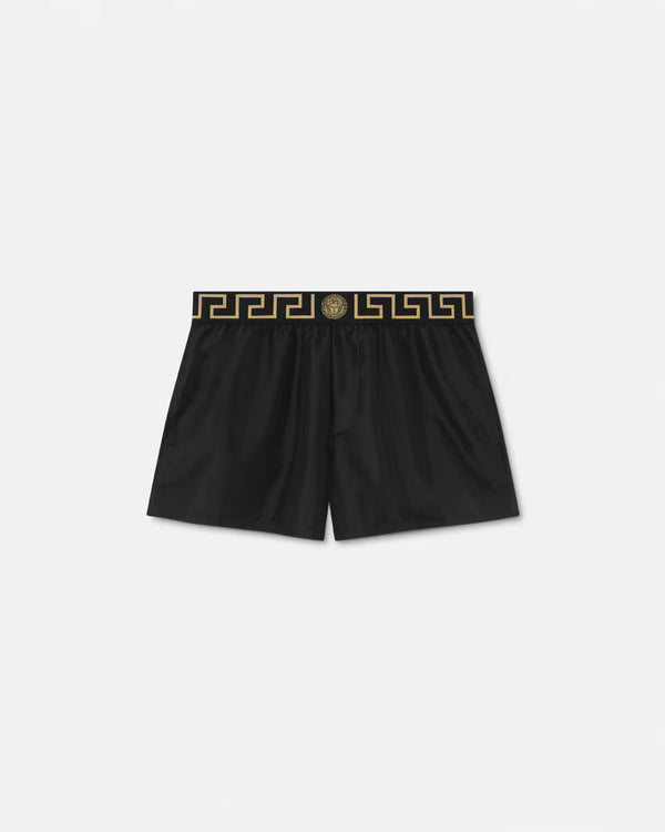 Greca Border Swim Shorts Black