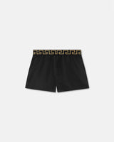 Greca Border Swim Shorts Black