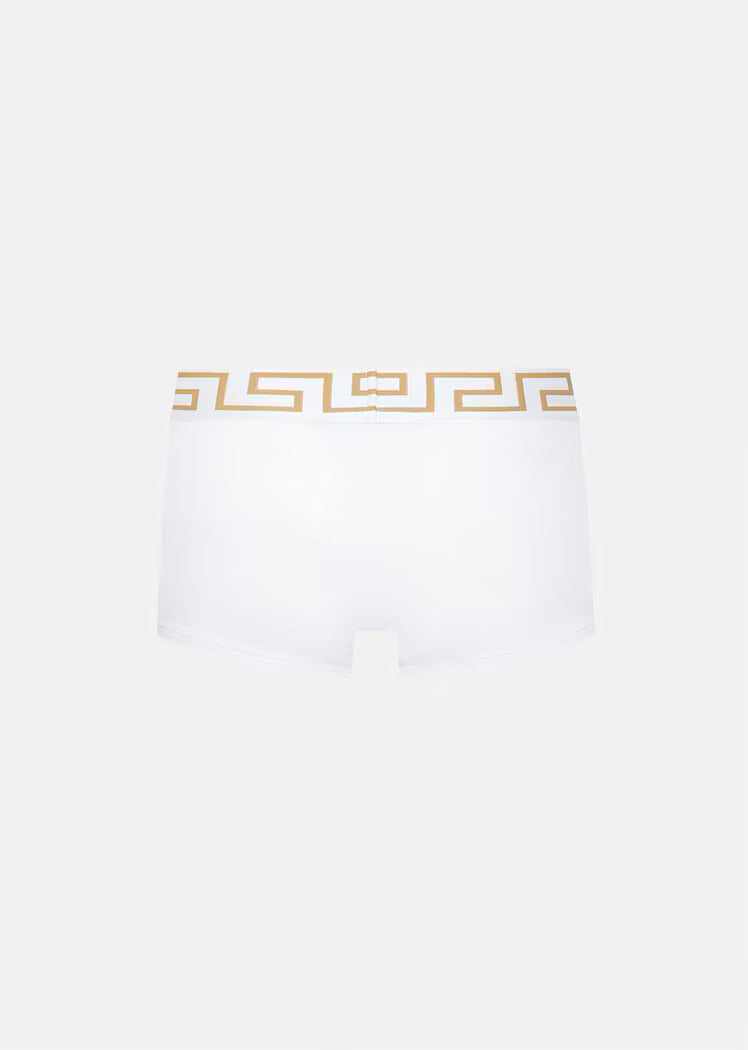 White Greca Waistband Boxer