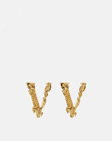 Virtus Gold Stud Earrings
