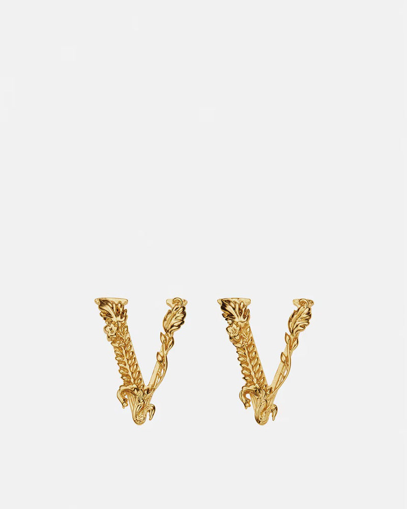 Virtus Gold Stud Earrings