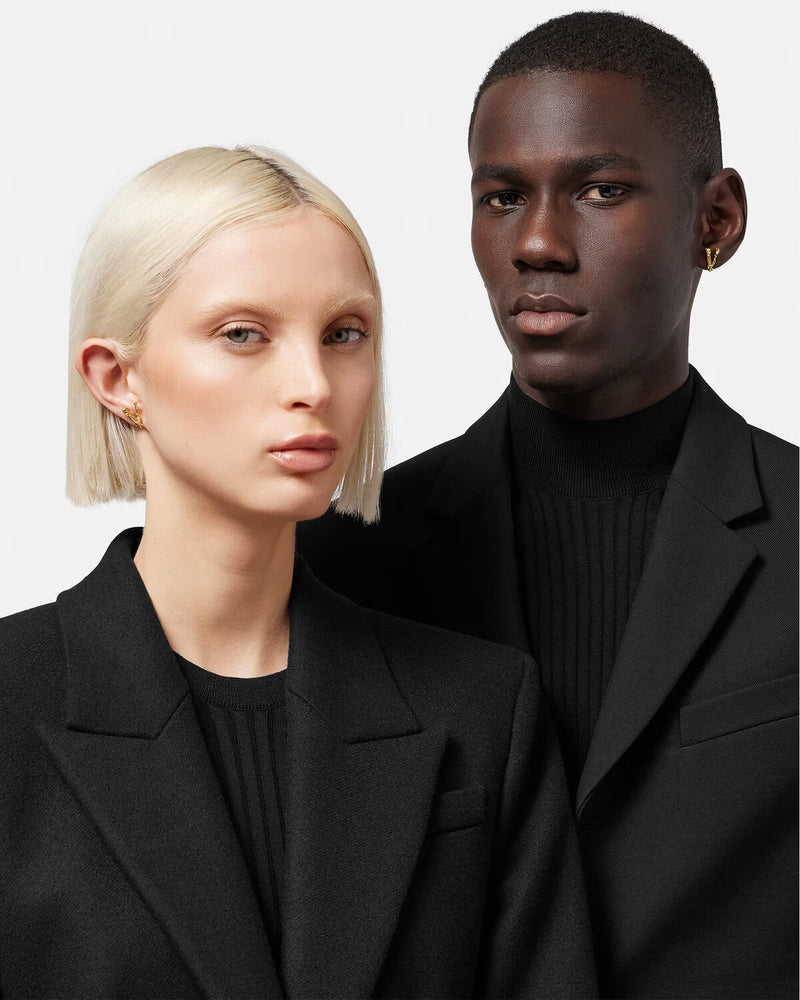 Virtus Gold Stud Earrings