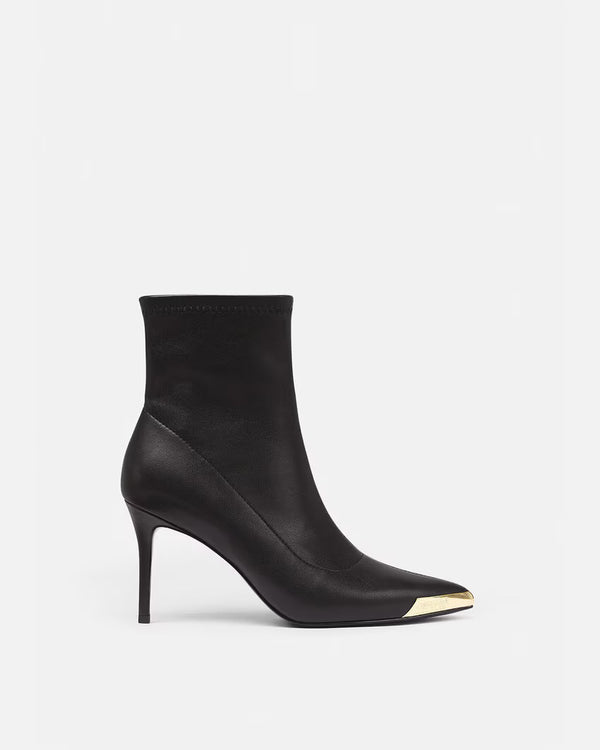 Scarlett Boots in Black with Gold Toe