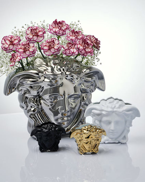 Medusa Grande Vase Silver 30cm