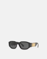 Medusa Biggie Sunglasses - Black and Gold