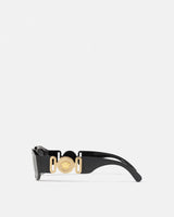 Medusa Biggie Sunglasses - Black and Gold