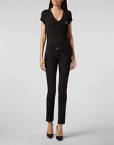 Slim Fit Lace Jeans