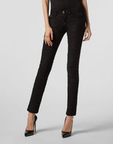 Slim Fit Lace Jeans
