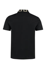 Black Greca Polo Shirt