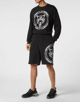 Jogging Shorts with Tiger Logo Print