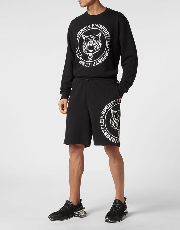 Jogging Shorts with Tiger Logo Print