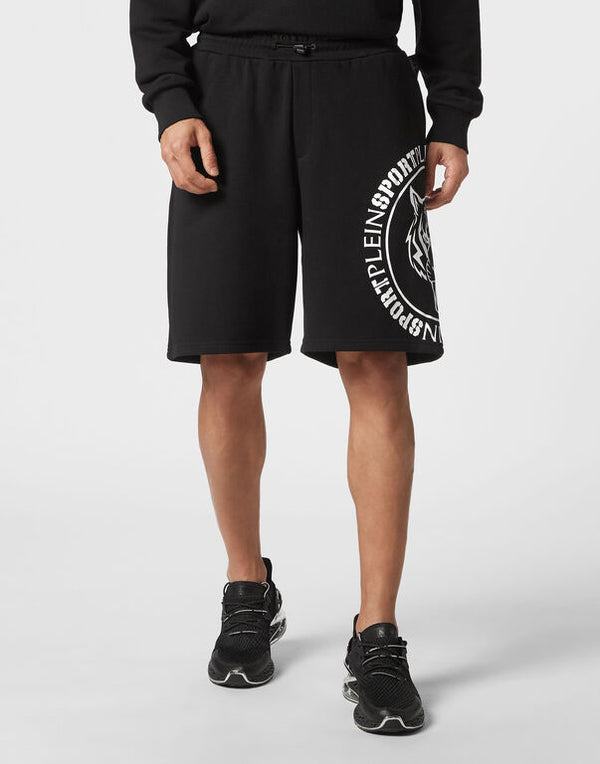 Jogging Shorts with Tiger Logo Print