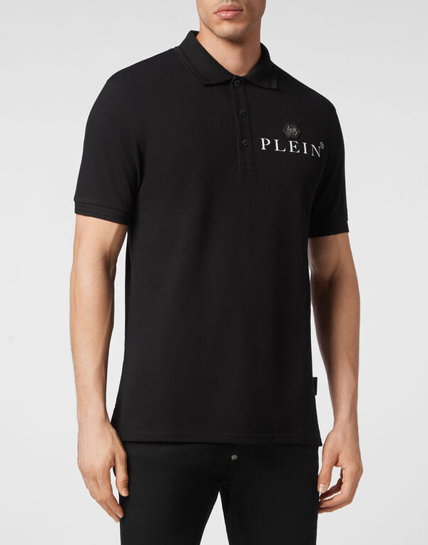 Black Plein Polo Shirt SS